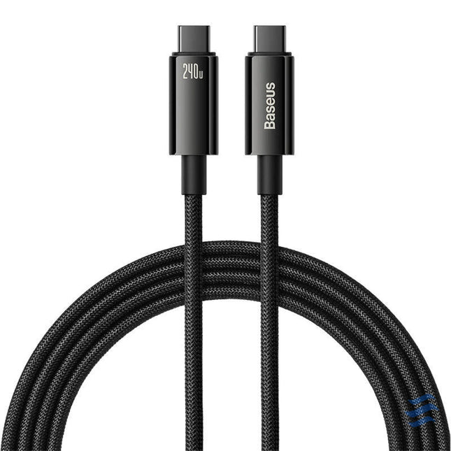 USB C to USB C cable Baseus Tungsten Gold 240W 2 m (black) USB C to USB C