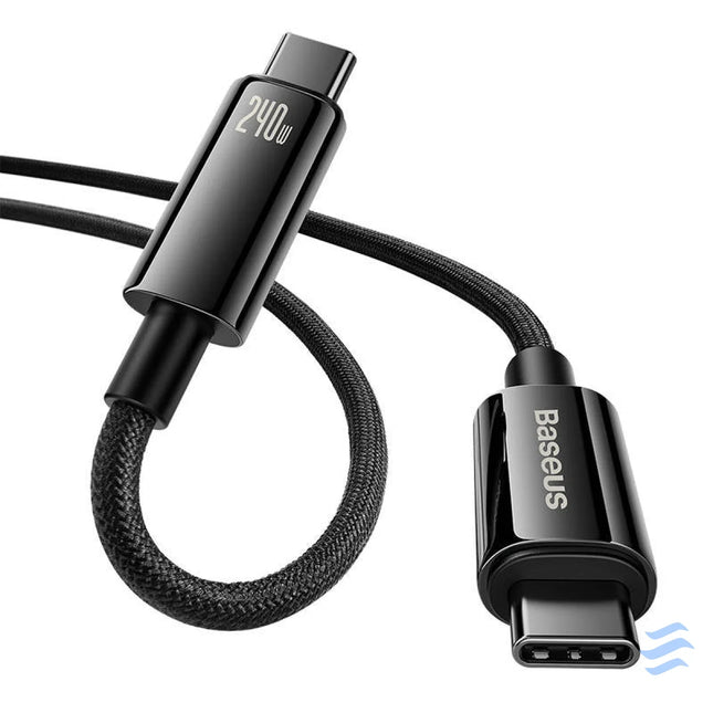 USB C to USB C cable Baseus Tungsten Gold 240W 2 m (black) USB C to USB C