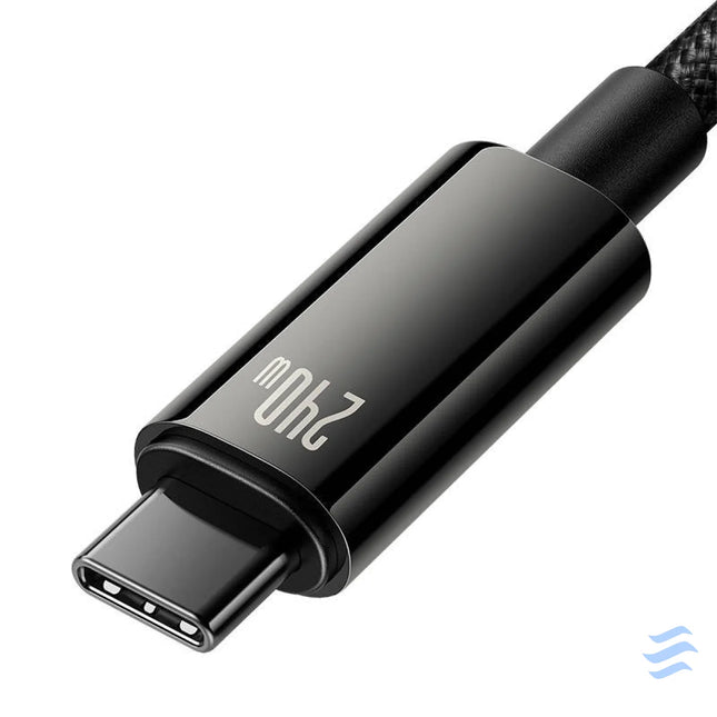 USB C to USB C cable Baseus Tungsten Gold 240W 2 m (black) USB C to USB C