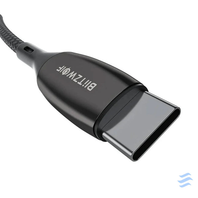 USB C to USB C cable BlitzWolf BW TC23 with display 100W 1.8m (black) USB C to USB C