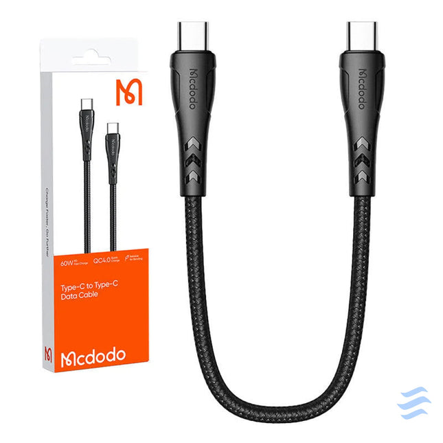 USB C to USB C cable Mcdodo CA 7640 PD 60W 0.2m (black) USB C to USB C