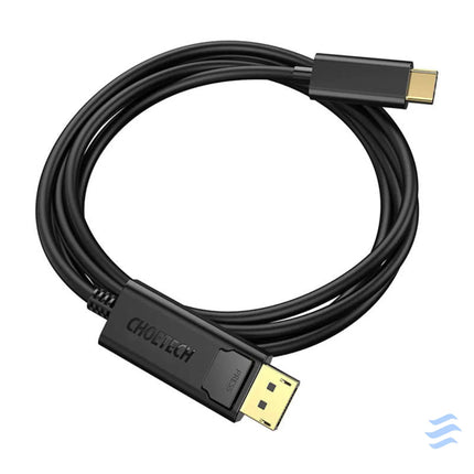USB C to Display Port cable Choetech XCP 1801BK unidirectional 4K 1.8m (black) Video cables