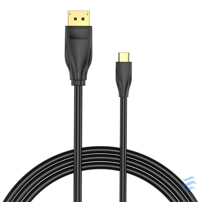 USB C to DisplayPort 1.4 Cable Vention CGYBG 1,5m 8K 60Hz/4K 120Hz (black) Video cables