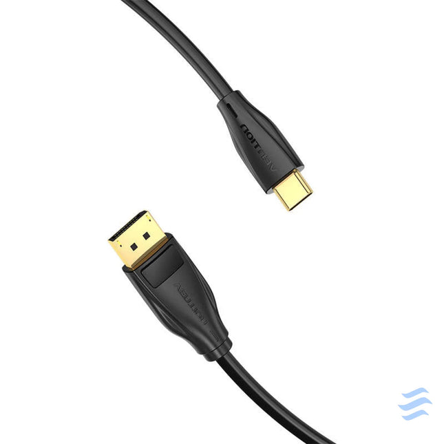 USB C to DisplayPort 1.4 Cable Vention CGYBG 1,5m 8K 60Hz/4K 120Hz (black) Video cables
