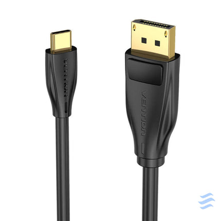 USB C to DisplayPort 1.4 Cable Vention CGYBG 1,5m 8K 60Hz/4K 120Hz (black) Video cables