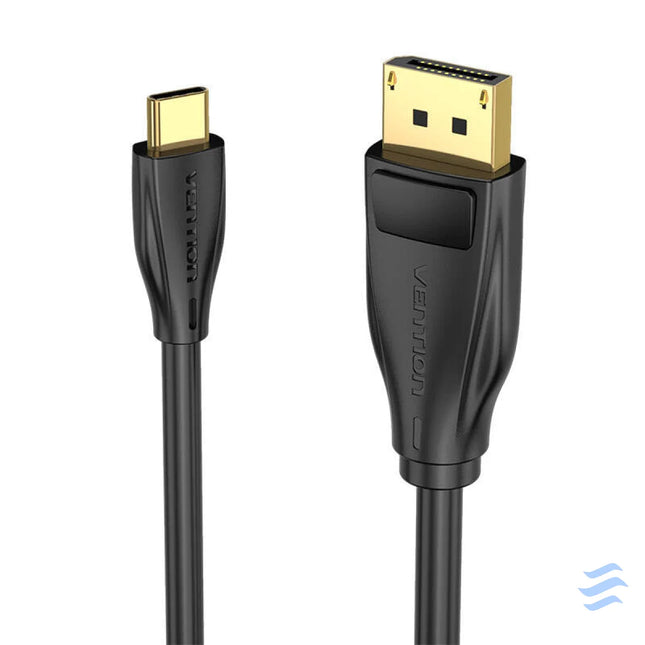 USB C to DisplayPort 1.4 Cable Vention CGYBG 1,5m 8K 60Hz/4K 120Hz (black) Video cables