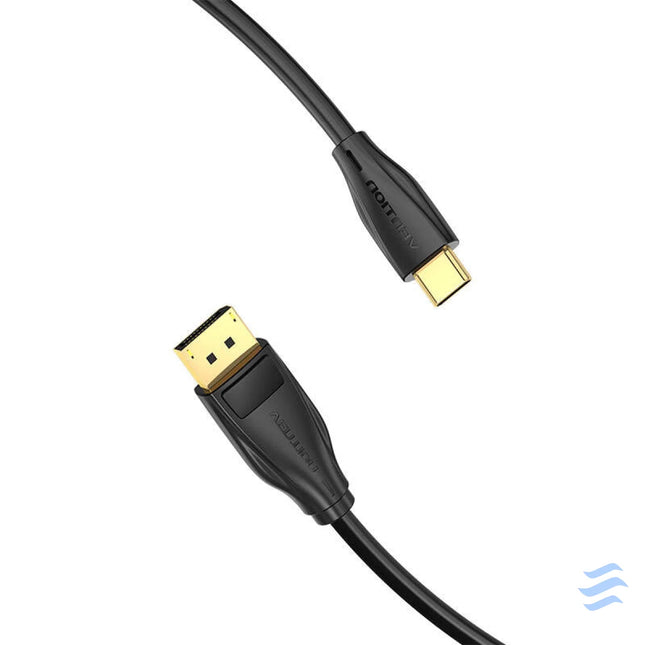 USB C to DisplayPort 1.4 Cable Vention CGYBH 2m 8K 60Hz/4K 120Hz (black) Video cables