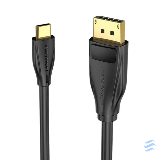 USB C to DisplayPort 1.4 Cable Vention CGYBH 2m 8K 60Hz/4K 120Hz (black) Video cables