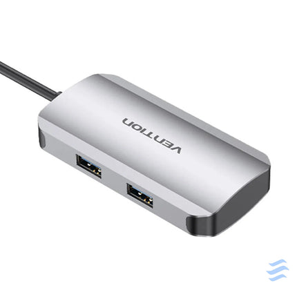USB C to USB C Docking Station 3x USB3.0 PD 0.15m Vention TNDHB gray Docking stations