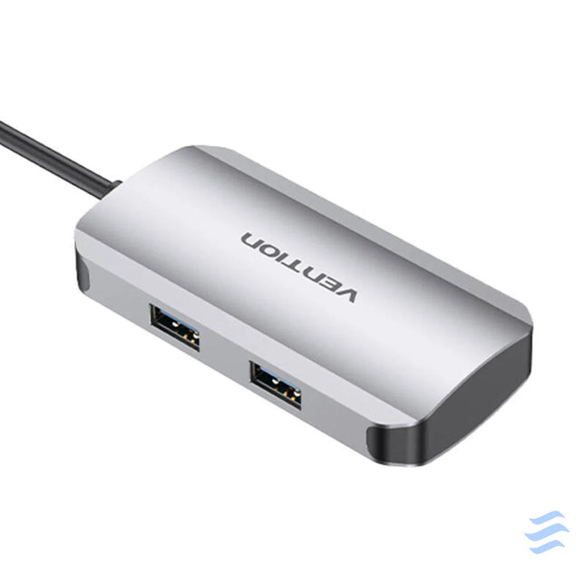 USB C to USB C Docking Station 3x USB3.0 PD 0.15m Vention TNDHB gray Docking stations