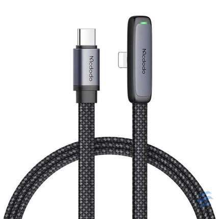 USB C to lightning angle cable Mcdodo CA 3351,1.8m (black) USB C to Lightning