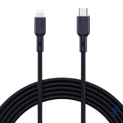 USB C to Lightning Cable Aukey CB SCL1 27W 1m (black) USB C to Lightning