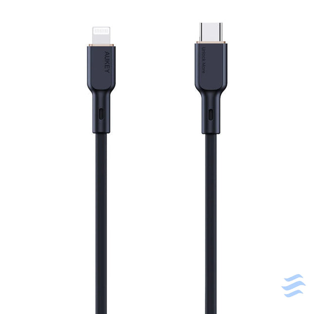 USB C to Lightning Cable Aukey CB SCL1 27W 1m (black) USB C to Lightning