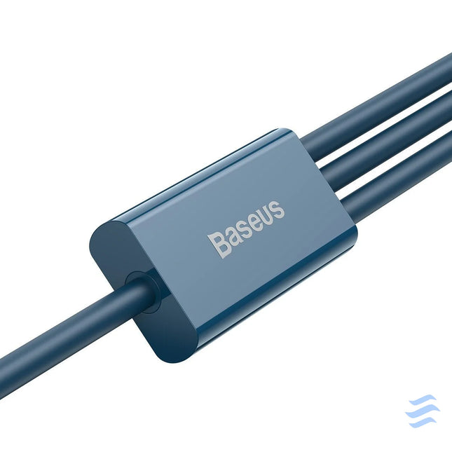 USB cable 3in1 Baseus Superior Series USB to micro USB / USB C / Lightning 3.5A 1.5m (blue) Combo Cables