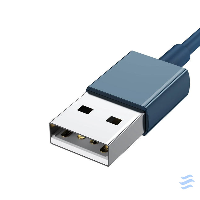 USB cable 3in1 Baseus Superior Series USB to micro USB / USB C / Lightning 3.5A 1.5m (blue) Combo Cables