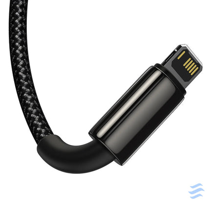 USB cable 3in1 Baseus Tungsten Gold USB to micro USB / USB C / Lightning 3.5A 1.5m (black) Combo Cables