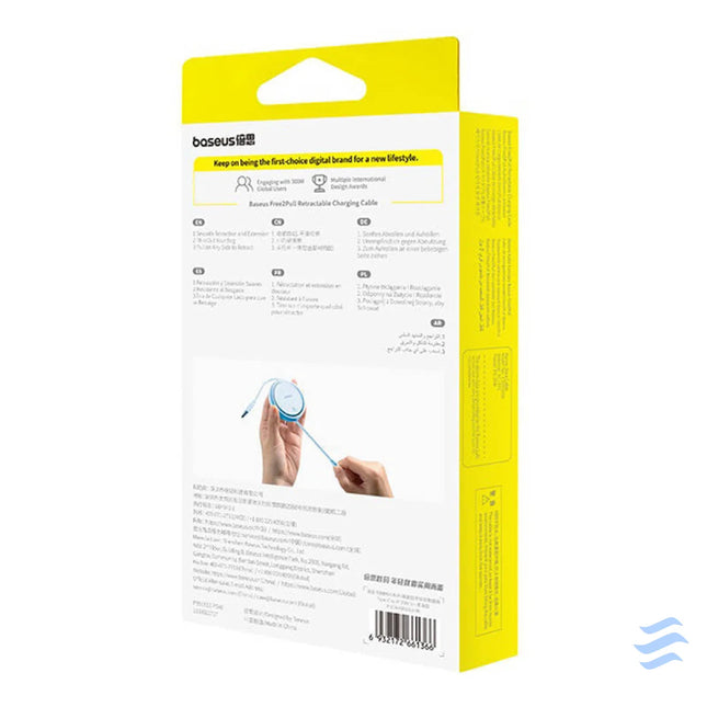 USB Cable Baseus Free2Pull USB C to iP 20W 1m (blue) USB to Lightning