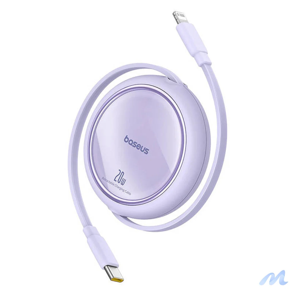 USB Cable Baseus Free2Pull USB-C to iP 20W 1m (purple)