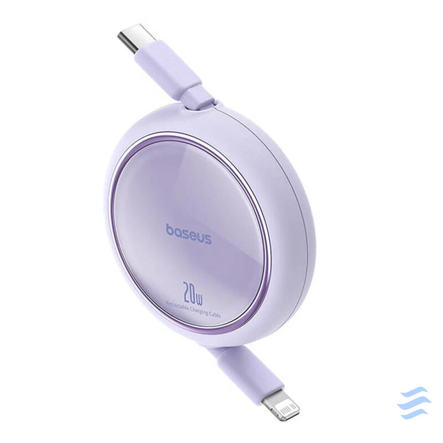 USB Cable Baseus Free2Pull USB C to iP 20W 1m (purple) USB C to Lightning