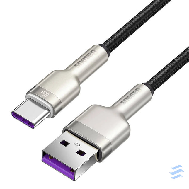 USB cable for USB C Baseus Cafule 66W 1m (black) USB to USB C