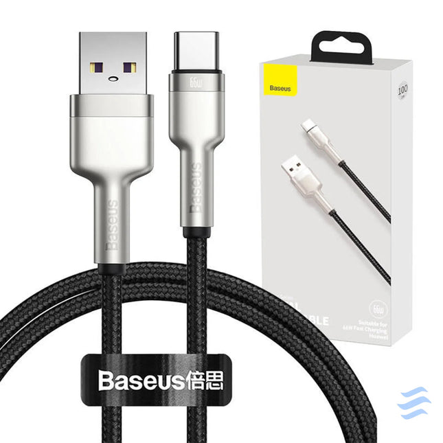 USB cable for USB C Baseus Cafule 66W 1m (black) USB to USB C