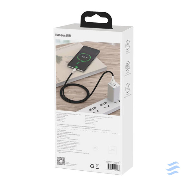 USB cable for USB C Baseus Cafule 66W 1m (black) USB to USB C