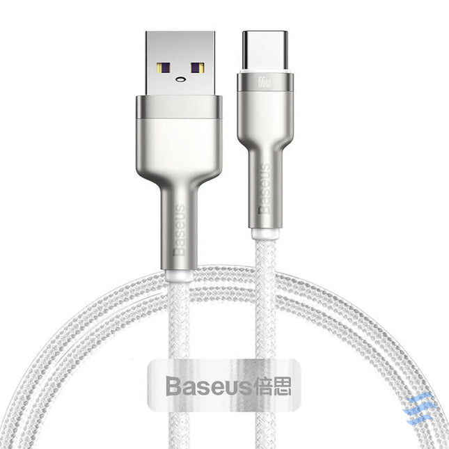 USB cable for USB C Baseus Cafule 66W 1m (white) USB to USB C