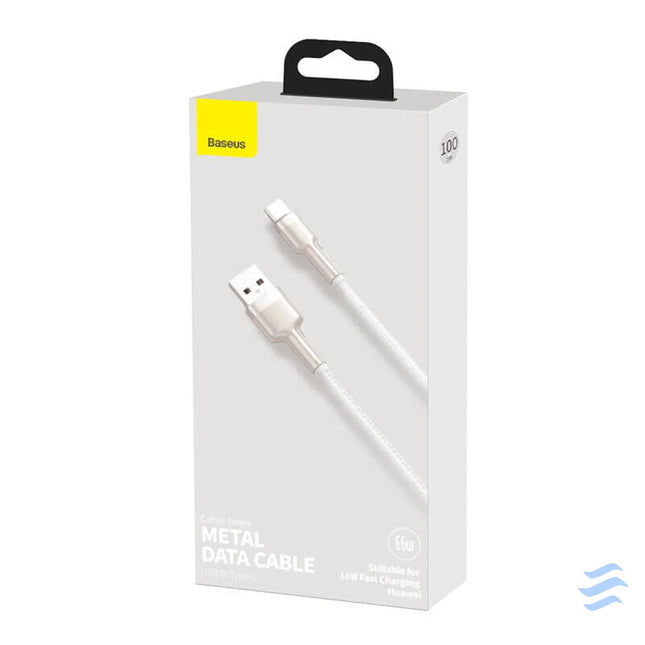 USB cable for USB C Baseus Cafule 66W 1m (white) USB to USB C