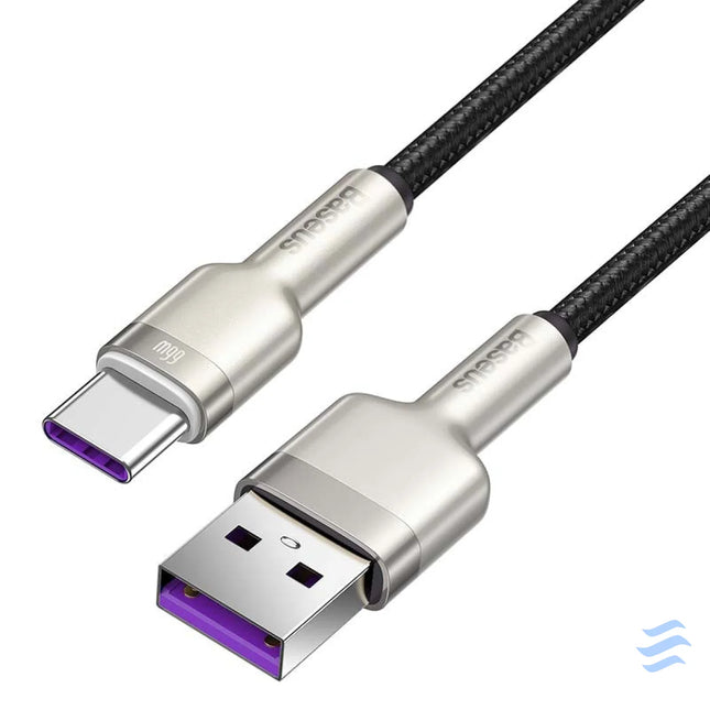 USB cable for USB C Baseus Cafule 66W 2m (black) USB to USB C