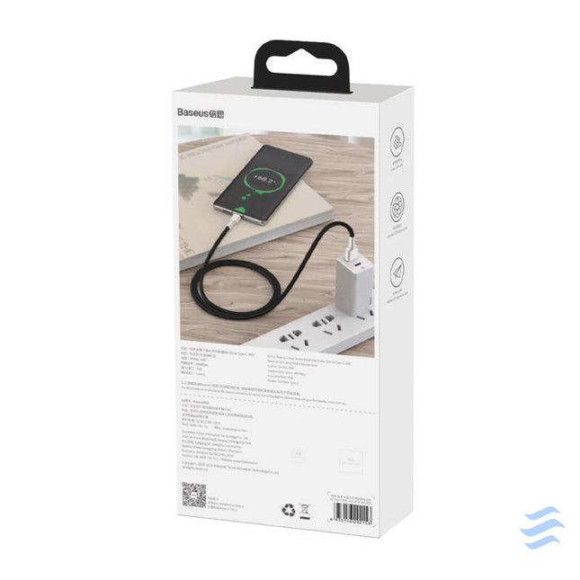 USB cable for USB C Baseus Cafule 66W 2m (black) USB to USB C