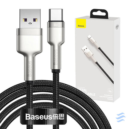 USB cable for USB C Baseus Cafule 66W 2m (black) USB to USB C