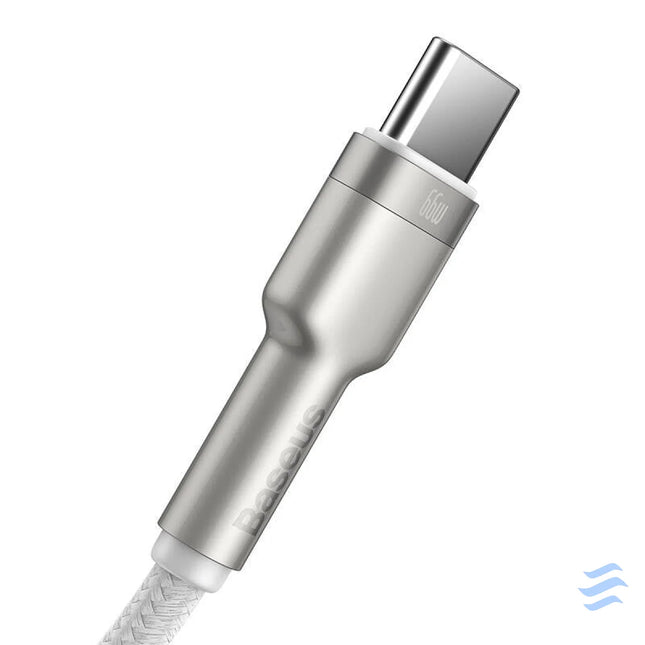 USB cable for USB C Baseus Cafule 66W 2m (white) USB to USB C