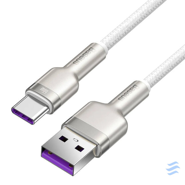 USB cable for USB C Baseus Cafule 66W 2m (white) USB to USB C