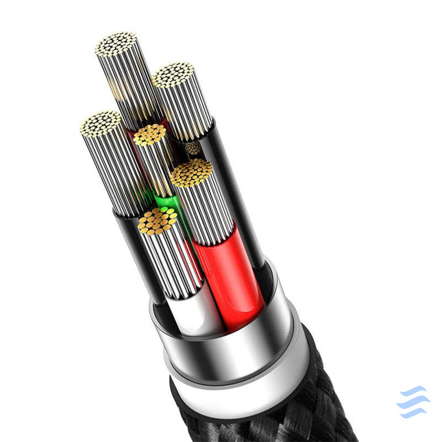 USB cable for USB C Baseus Glimmer Series 100W 2m (Black) USB to USB C