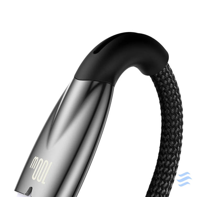 USB cable for USB C Baseus Glimmer Series 100W 2m (Black) USB to USB C