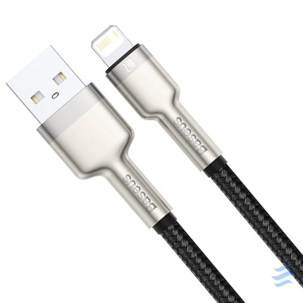 USB cable for Lightning Baseus Cafule 2.4A 0,25m (black) USB to Lightning