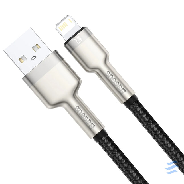 USB cable for Lightning Baseus Cafule 2.4A 0,25m (black) USB to Lightning