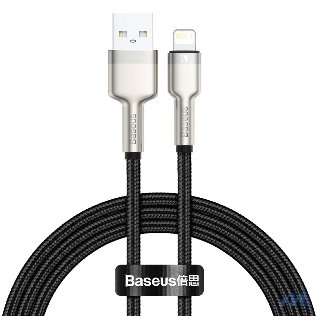 USB cable for Lightning Baseus Cafule, 2.4A, 1m (black)
