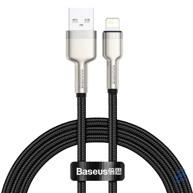 USB cable for Lightning Baseus Cafule 2.4A 1m (black) USB to Lightning