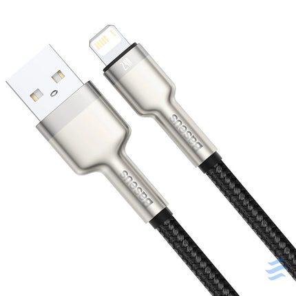 USB cable for Lightning Baseus Cafule 2.4A 1m (black) USB to Lightning
