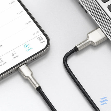 USB cable for Lightning Baseus Cafule 2.4A 1m (black) USB to Lightning