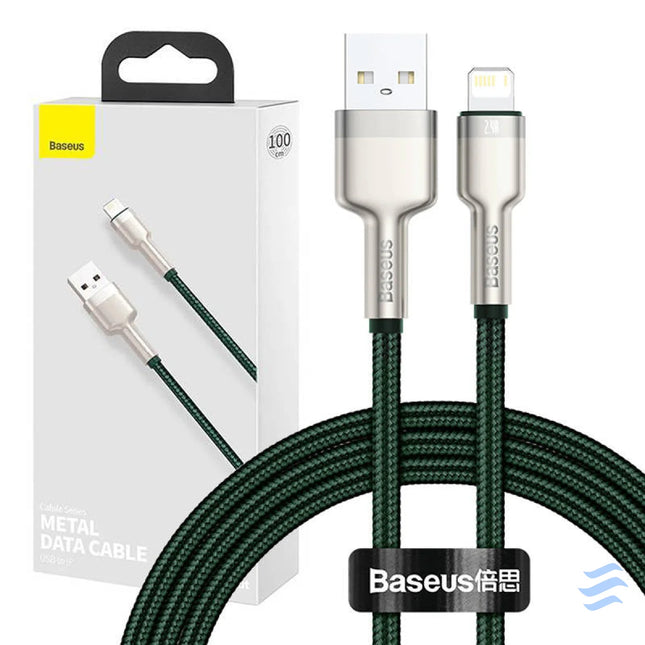 USB cable for Lightning Baseus Cafule 2.4A 1m (green) USB to Lightning