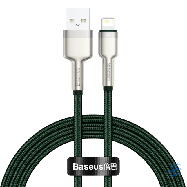 USB cable for Lightning Baseus Cafule 2.4A 1m (green) USB to Lightning