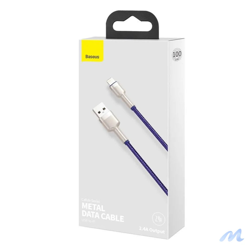 USB cable for Lightning Baseus Cafule, 2.4A, 1m (purple)