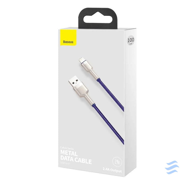USB cable for Lightning Baseus Cafule 2.4A 1m (purple) USB to Lightning
