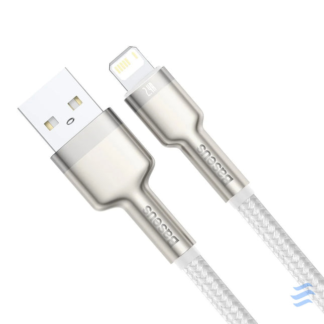 USB cable for Lightning Baseus Cafule 2.4A 1m (white) USB to Lightning