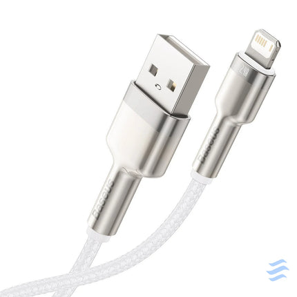 USB cable for Lightning Baseus Cafule 2.4A 1m (white) USB to Lightning