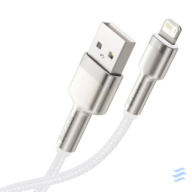 USB cable for Lightning Baseus Cafule 2.4A 1m (white) USB to Lightning