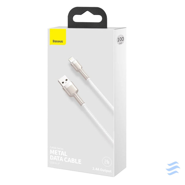 USB cable for Lightning Baseus Cafule 2.4A 1m (white) USB to Lightning