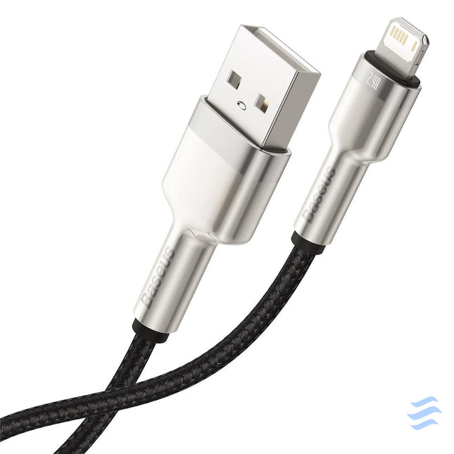 USB cable for Lightning Baseus Cafule 2.4A 2m (black) USB to Lightning